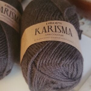 Drops Karisma Wool Yarn - Chocolate Brown X 3